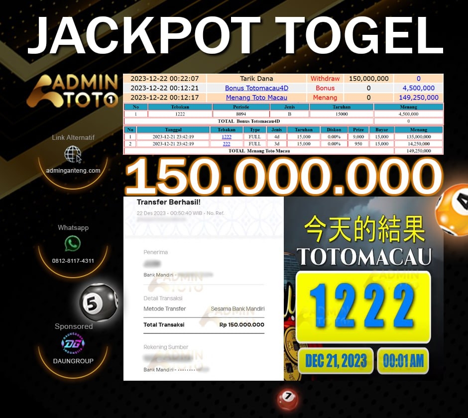 bukti jackpot admintoto