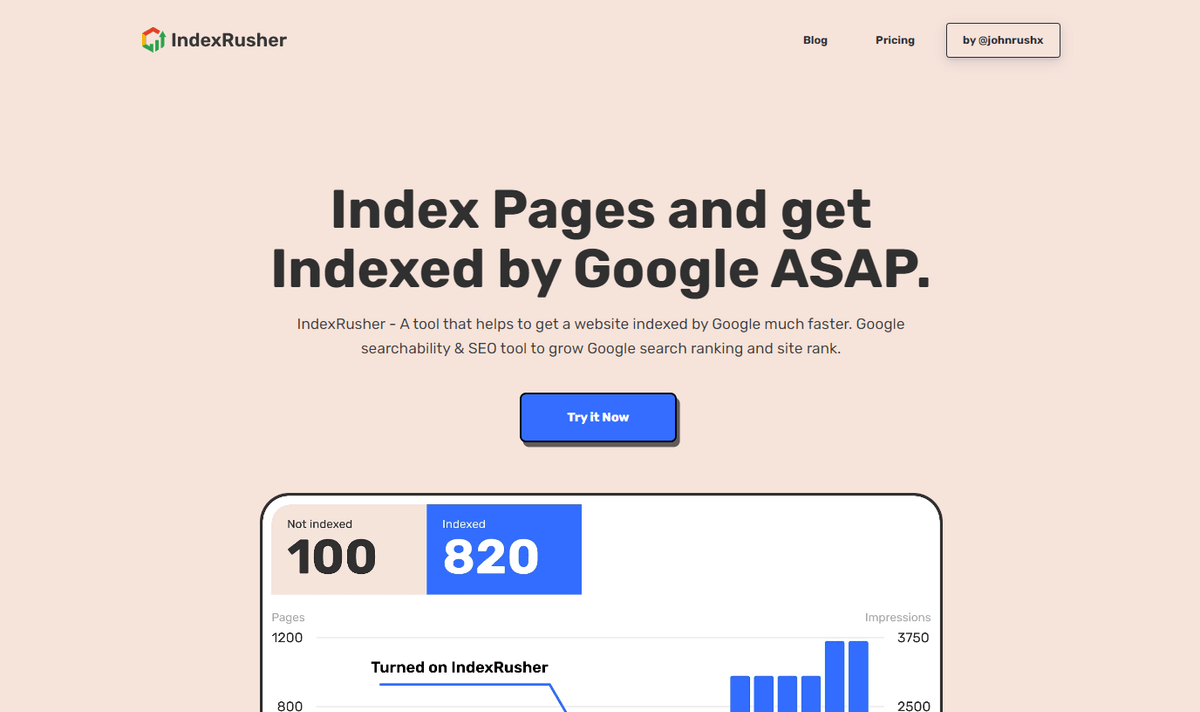 IndexRusher: Your SEO accelerator