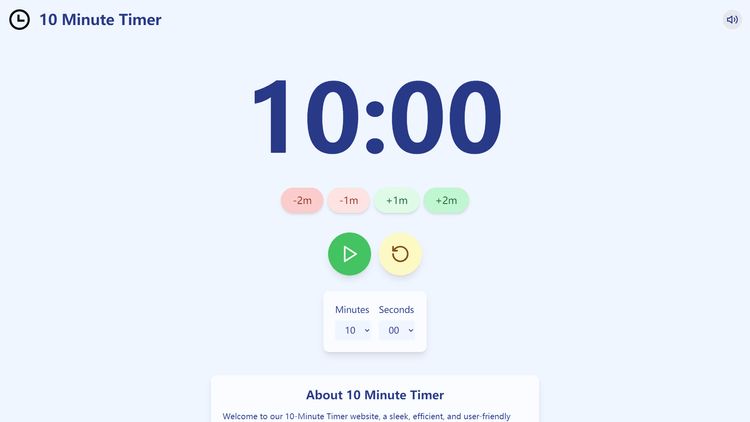 10 Minute Timer