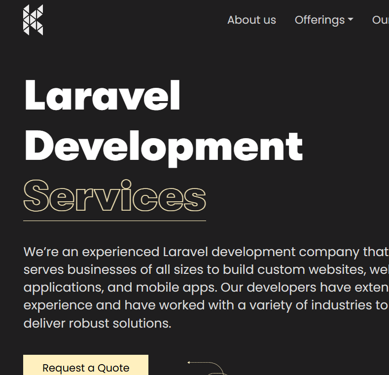 Kodytechnolab - Laravel Development Page