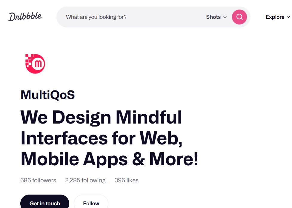 Dribbble MutliQoS