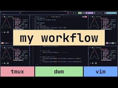my ultimate workflow (dwm, tmux, vim) | programmingfire