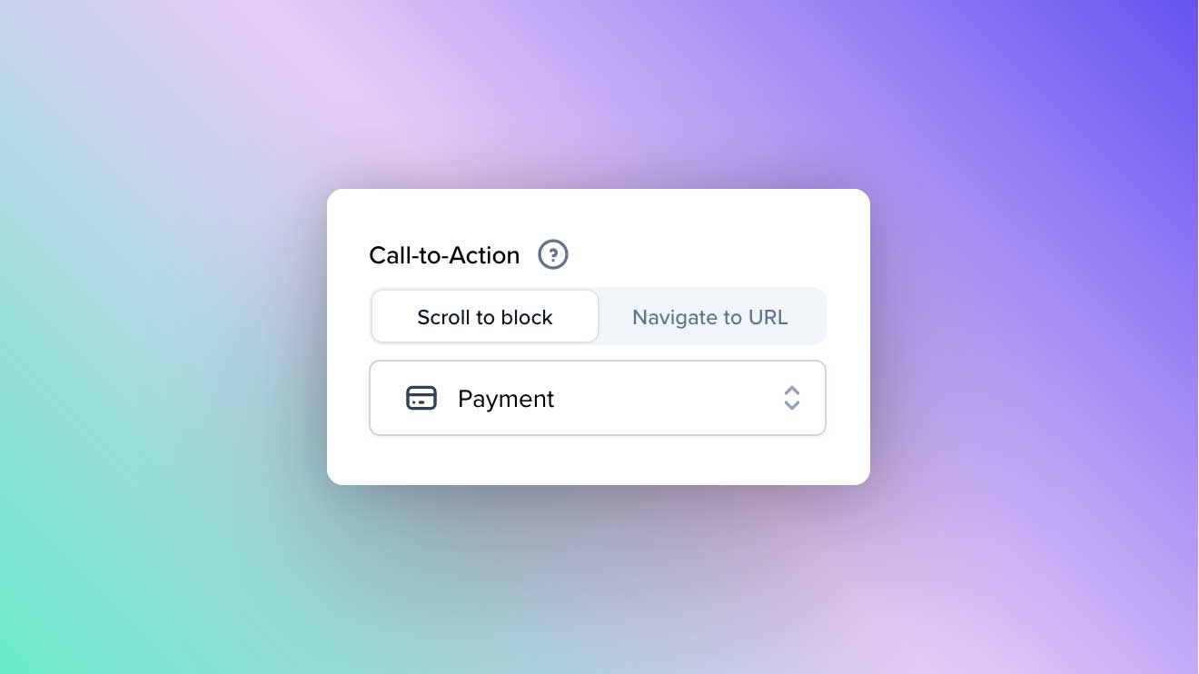 How to Link the Hero Section CTA Button to a UI Block or an External URL